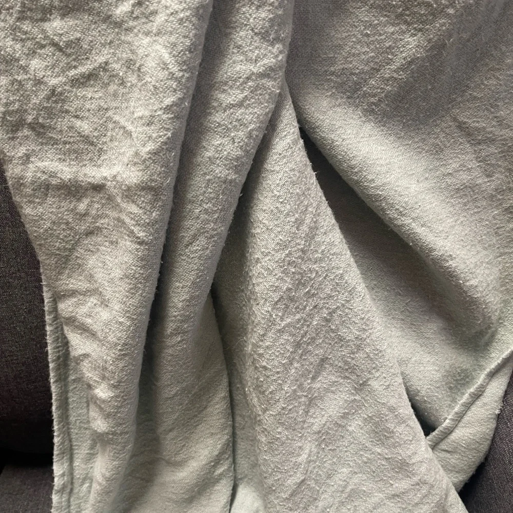 Pottery Barn Hand-Knotted Fringe Throw Blanket